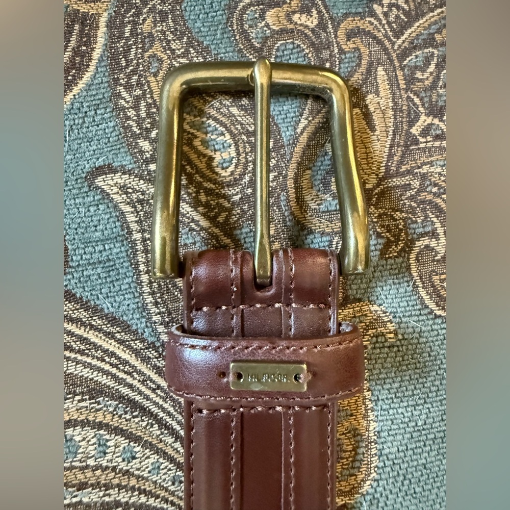 Tommy Hilfiger Brown Leather Belt